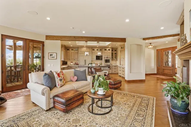 a view of a house with a mountain