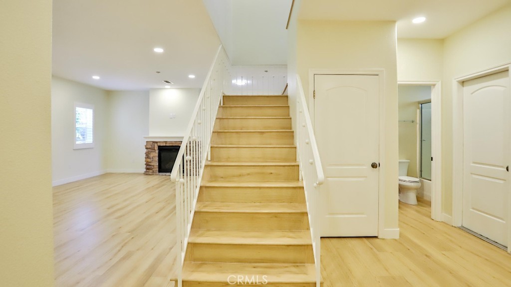 12388 Arrowhead Street Stanton, CA 90680 - Photo 26 of 69 a view of entryway and hall with wooden floor