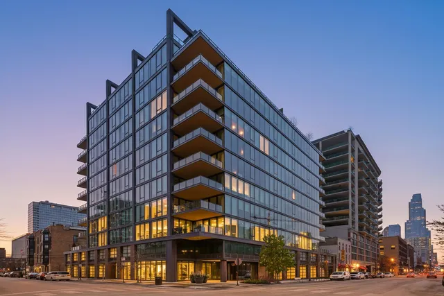 a front view of a building