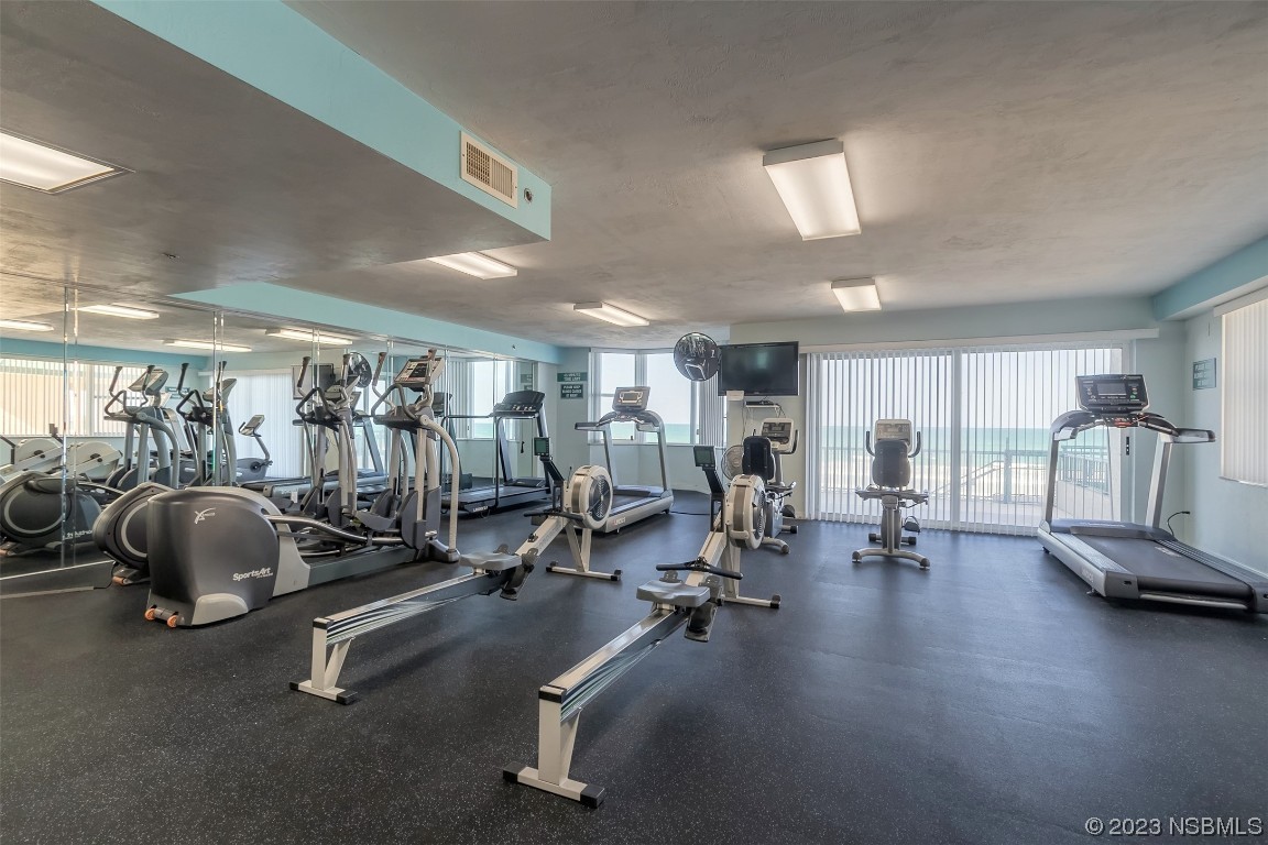 4545 South Atlantic Avenue, Unit 3204 Ponce Inlet, FL 32127 - Photo 11 of 58 a view of a room with gym equipment