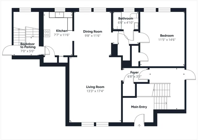 a view of street with houses