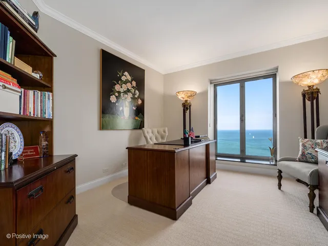 a view of a glass door