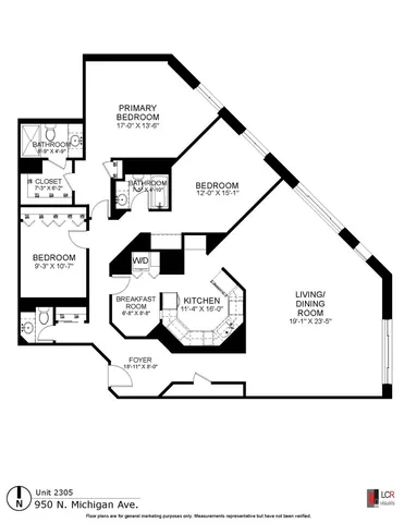 $999,000 | 950 North Michigan Avenue, Unit 2305, Chicago, IL 60611