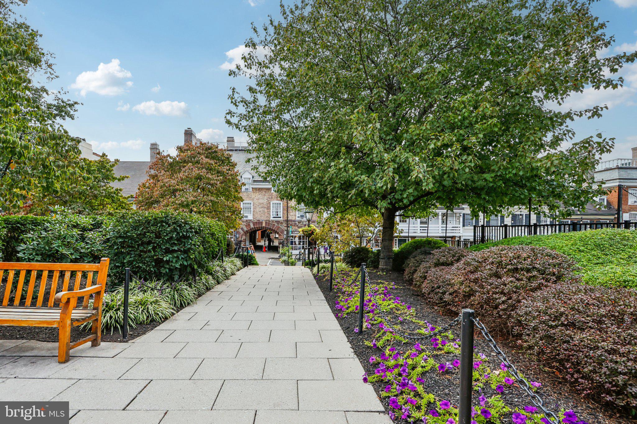 31 Palmer Square East, Unit A Princeton, NJ 08542 - Photo 26 of 40 a pathway of a house with a yard
