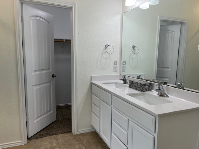 505 Ibis Falls Loop Jarrell, TX 76537 - Photo 13 of 29 a bathroom with a sink and a mirror