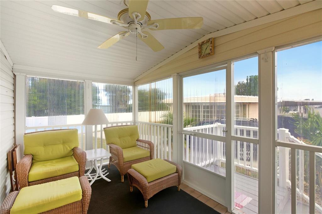 15 North Cardinal, Unit B15 Punta Gorda, FL 33950 - Photo 28 of 49 a balcony with furniture and a potted plant