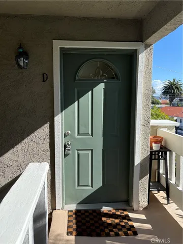 a front view of a house with a window