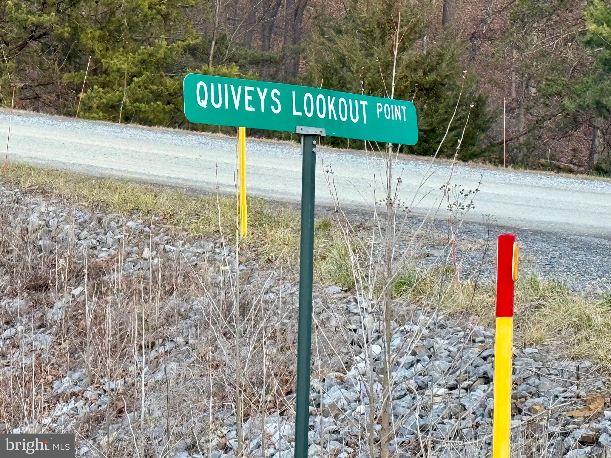 Quivey's Lookout Point Romney, WV 26757 - Photo 10 of 40 a street sign on a sidewalk next to a road