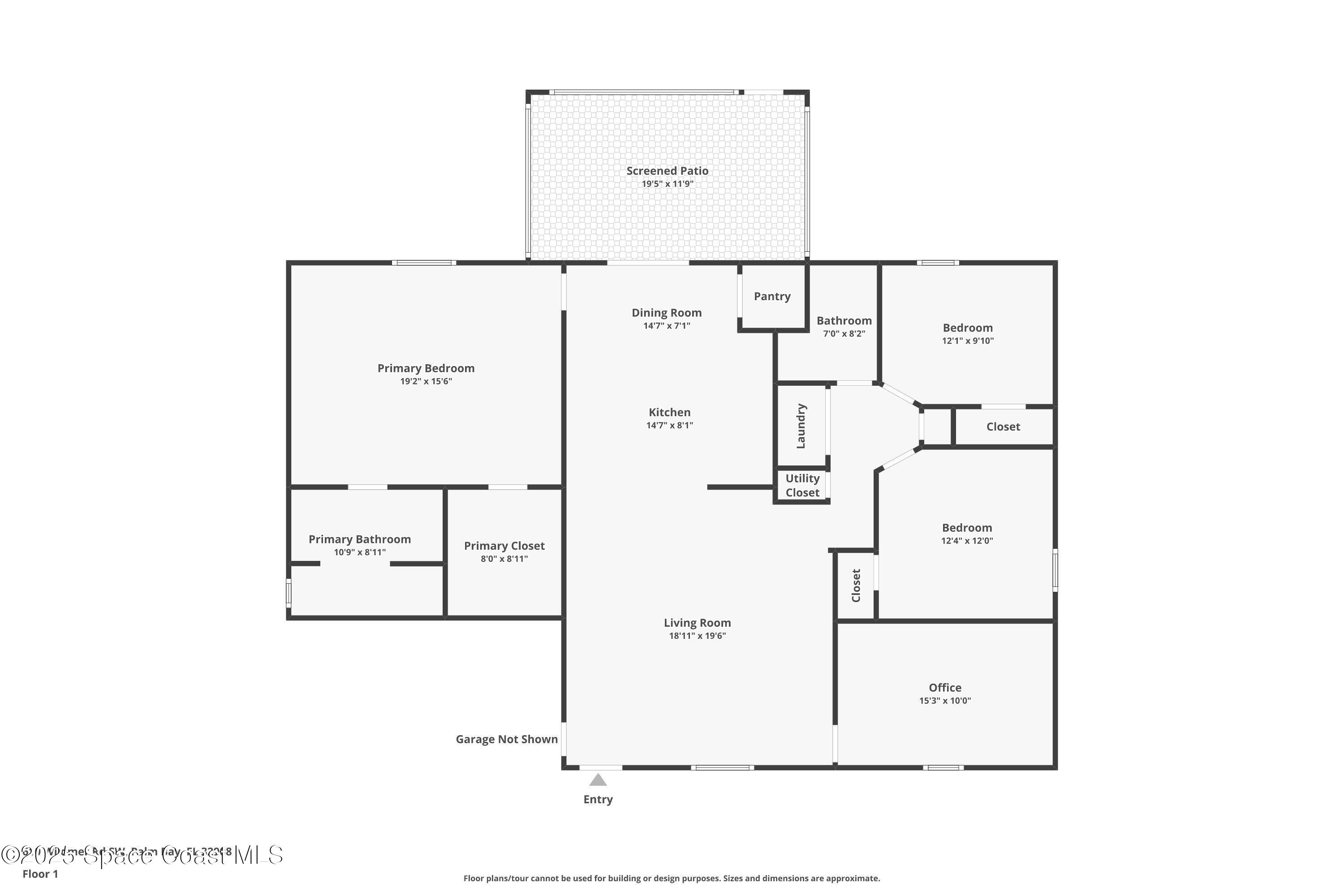 610 Wildmer Road Southwest Palm Bay, FL 32908 - Photo 28 of 28 Floorplan