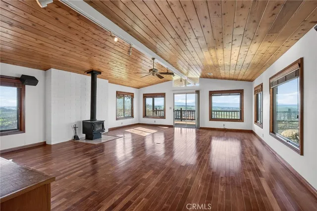 a view of a balcony with a garden