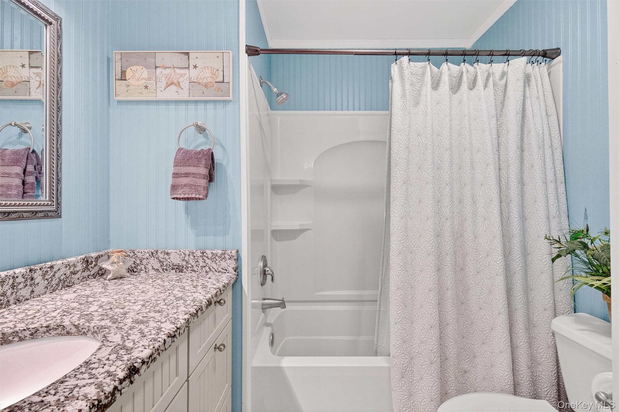 2 Deer Crossing Drive Fishkill, NY 12524 - Photo 30 of 49 a bathroom with a granite countertop sink and a mirror