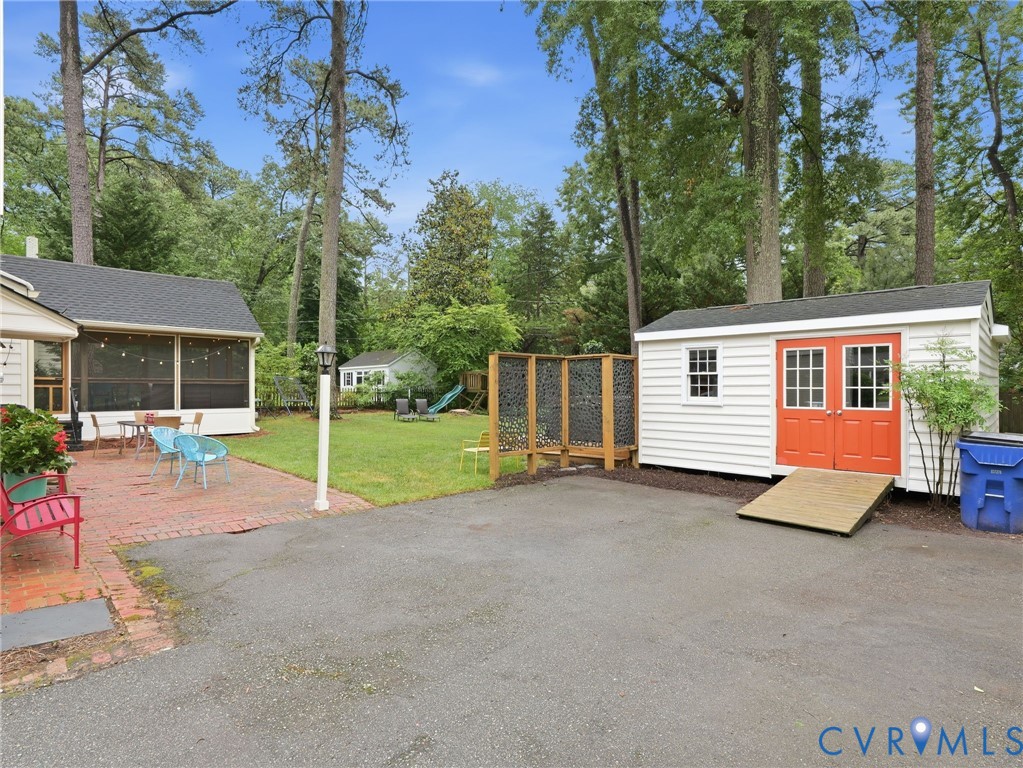 8803 Watlington Road Henrico, VA 23229 - Photo 28 of 31 Detached storage shed with French doors