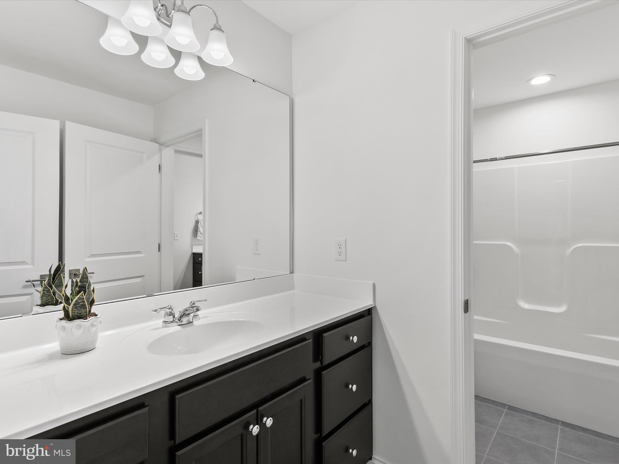 21650 Eastbridge Loop Lewes, DE 19958 - Photo 36 of 106 a bathroom with a sink a large mirror and a bathtub