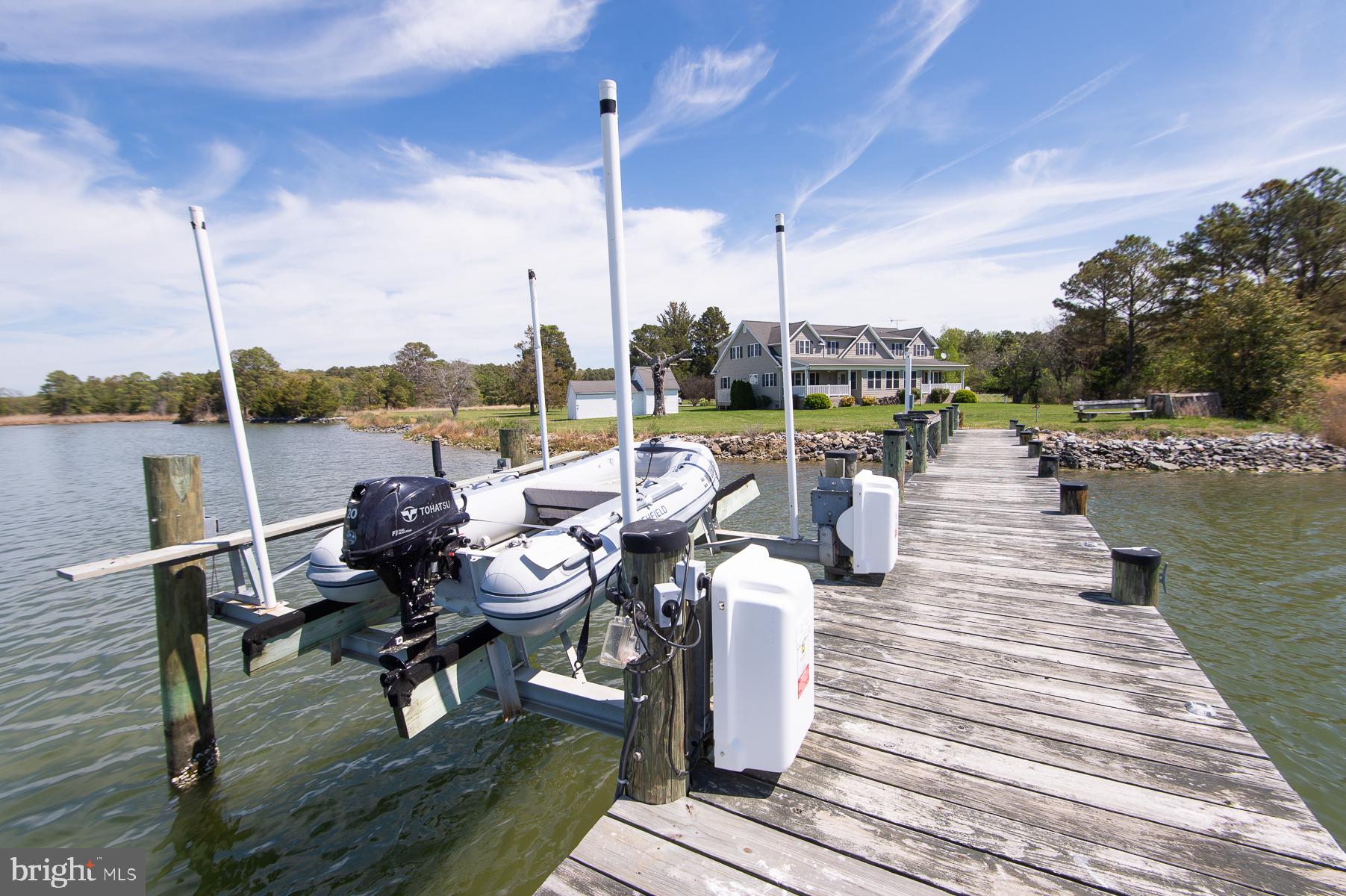 5704 Ross Neck Road Cambridge, MD 21613 - Photo 45 of 98 Tranquil dock by serene waters.