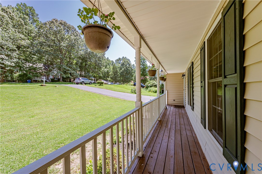3024 Gregwood Road Midlothian, VA 23112 - Photo 6 of 49 Wooden porch with a yard
