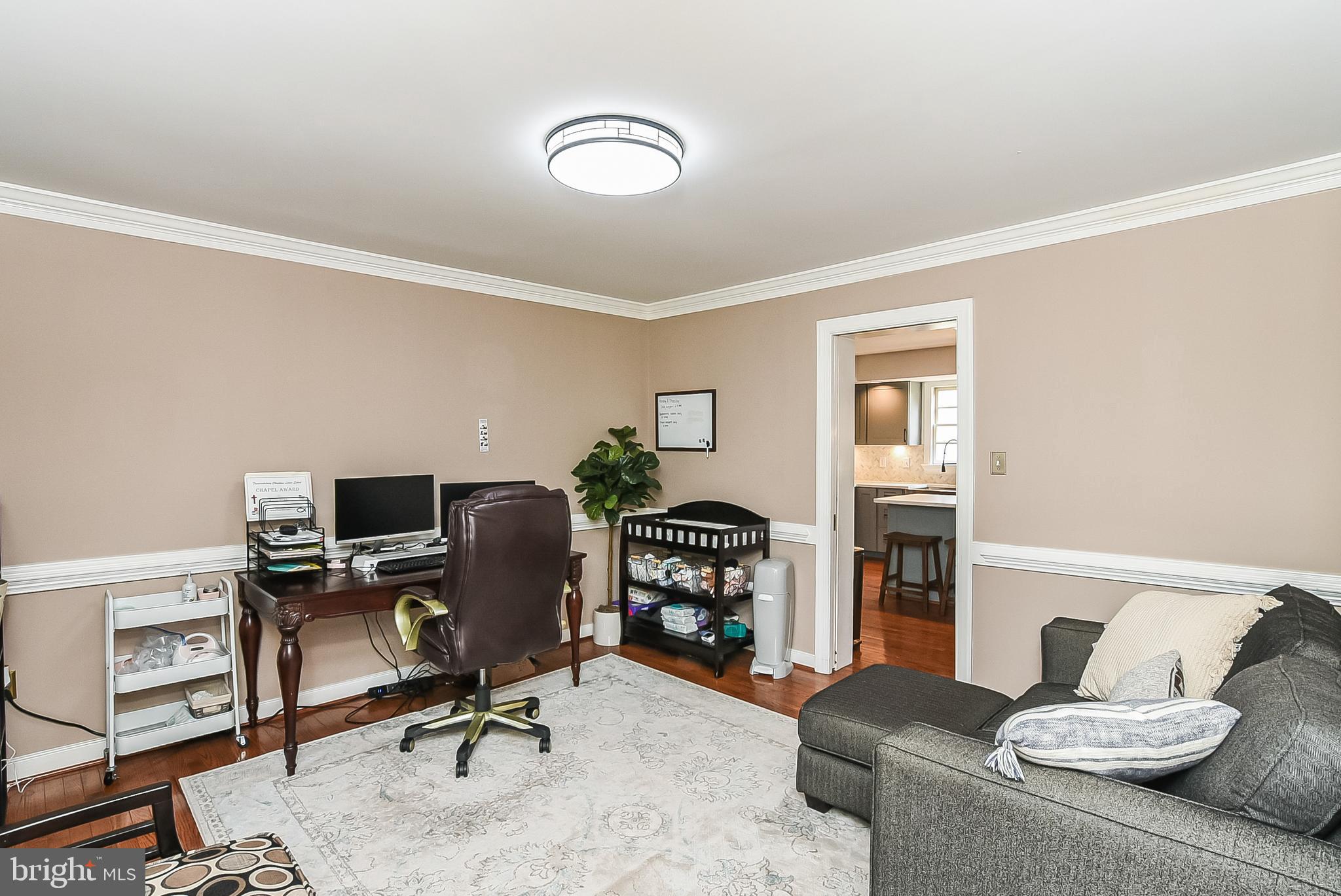 12517 Kent Road King George, VA 22485 - Photo 22 of 65 Office/Kitchen View with Hardwood Floors