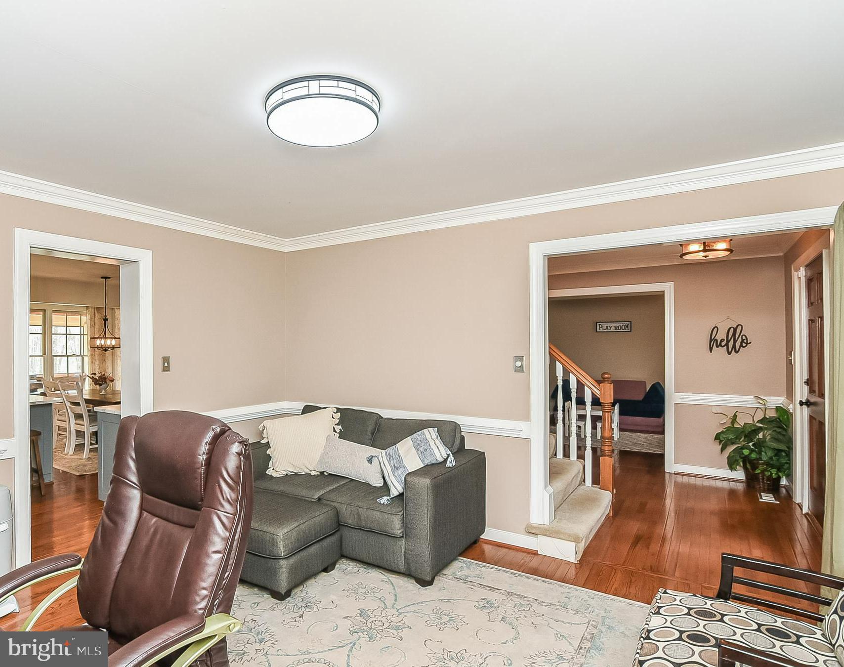 12517 Kent Road King George, VA 22485 - Photo 23 of 65 Kitchen/Office/Foyer View with Hardwood Floors