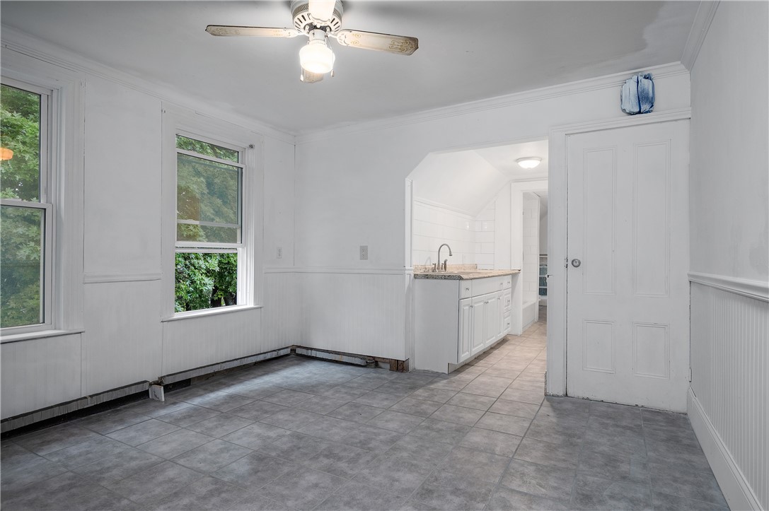 302 Providence Street Woonsocket, RI 02895 - Photo 27 of 38 Second Floor Dining Room flows to Galley Kitchen