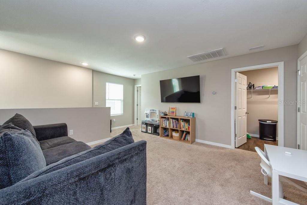 14617 Brumby Ridge Avenue Lithia, FL 33547 - Photo 17 of 46 a living room with furniture and a flat screen tv