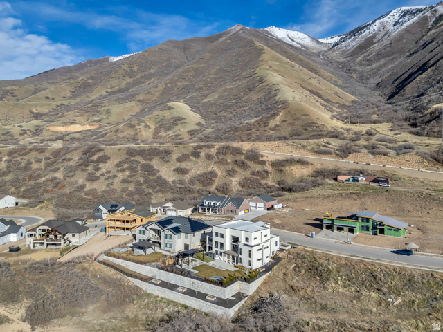 3918 South Mapleton Ests Drive Mapleton, UT 84664 - Photo 101 of 103 Aerial view of a mountain backdrop