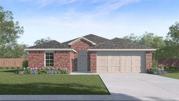 front view of a house and a yard