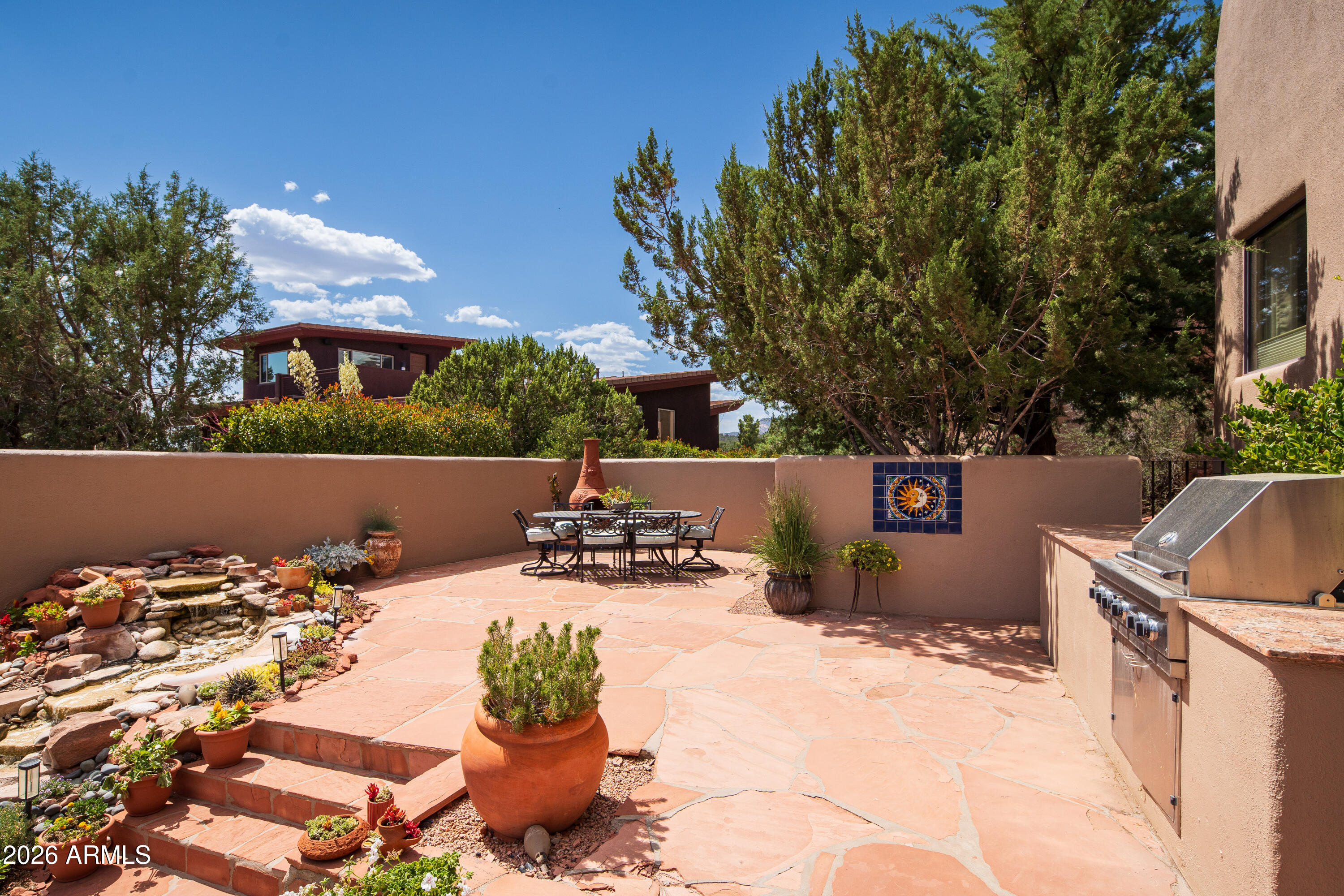 2335 Mule Deer Road Sedona, AZ 86336 - Photo 35 of 50 backyard/built-in BBQ