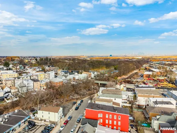 an aerial view of a city