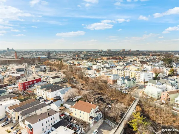 an aerial view of a city