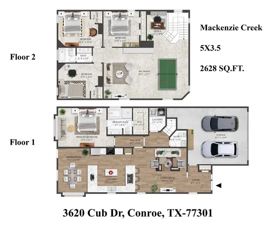 $2,400 | 3620 Cub Drive, Conroe, TX 77301