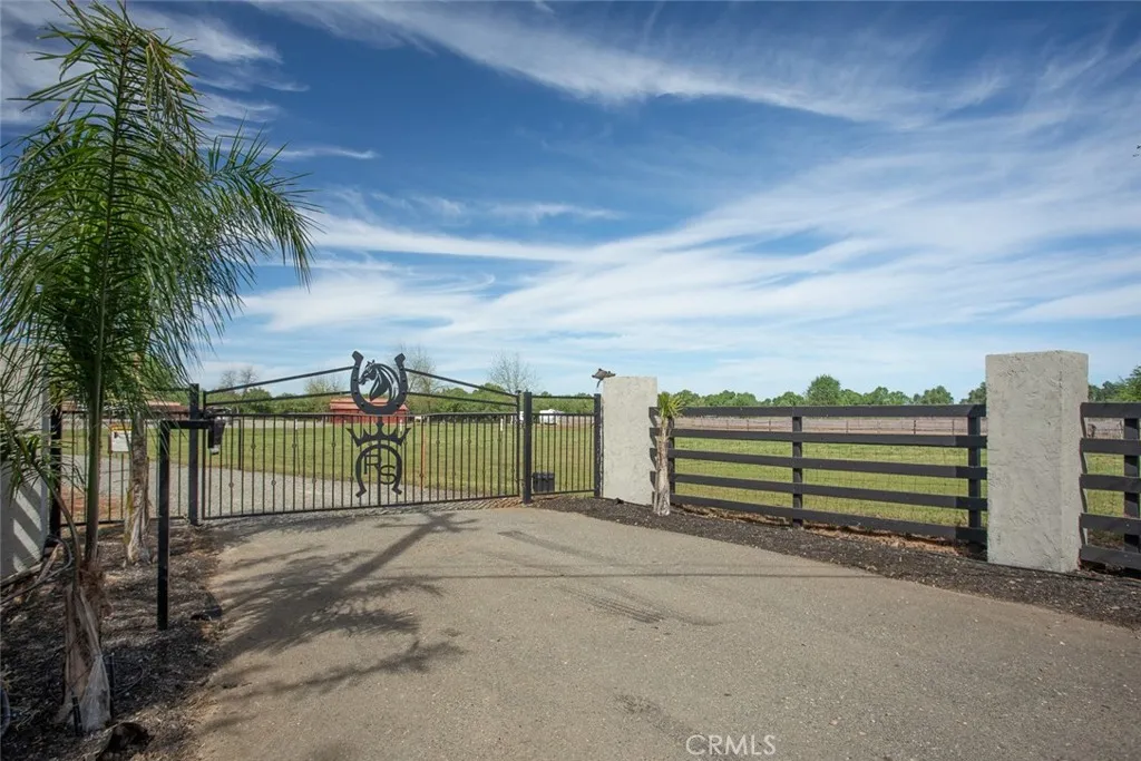 Automatic electric gate at front entrance.