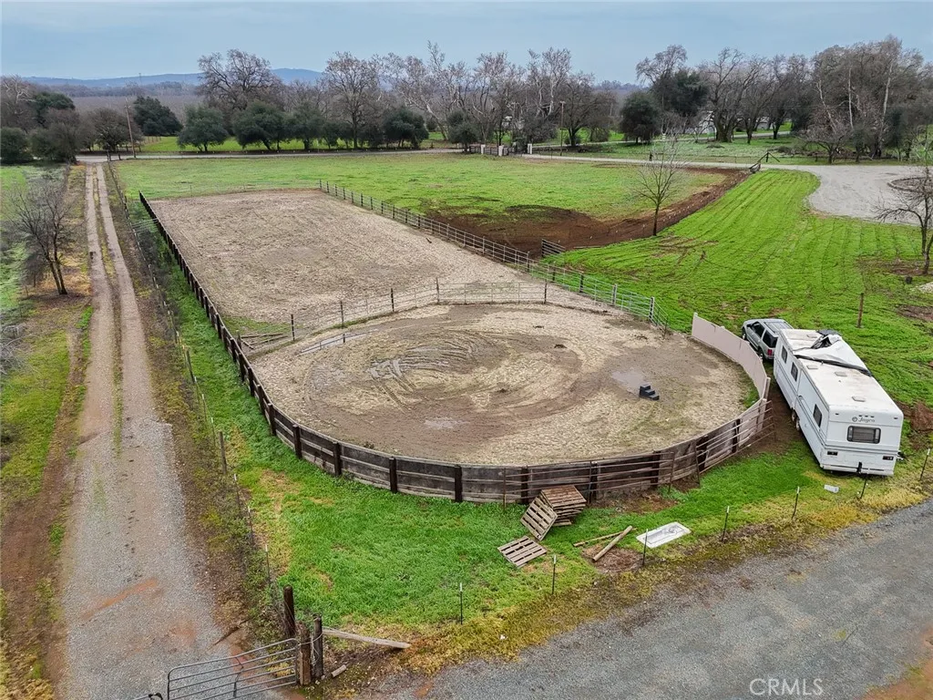 3453 La Porte Road Oroville, CA 95966 - Photo 44 of 69 an aerial view of a house with a yard and outdoor seating