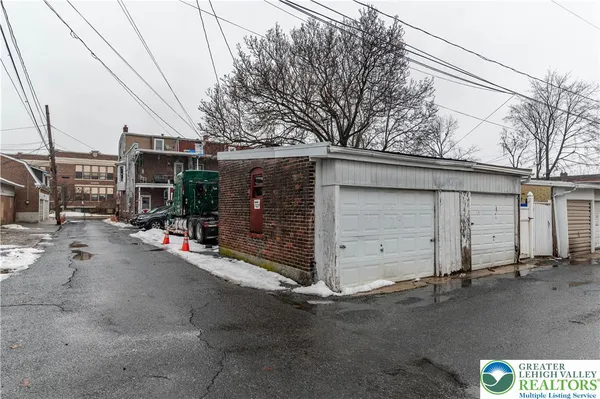a view of a car garage