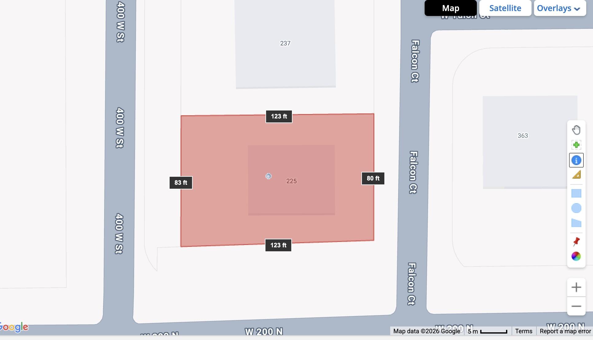 225 Falcon Court Ivins, UT 84738 - Photo 43 of 47 043. Parcel Measurements