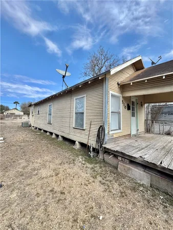a backyard of a house