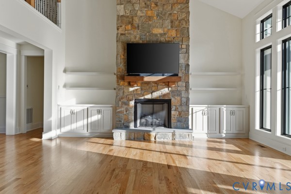 10512 River Road Chesterfield, VA 23838 - Photo 19 of 64 Stone-clad fireplace with a wood mantle, built-in
