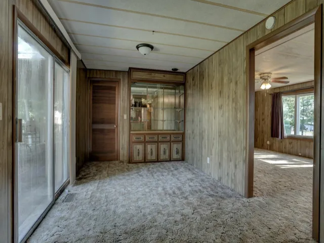 a view of an empty room