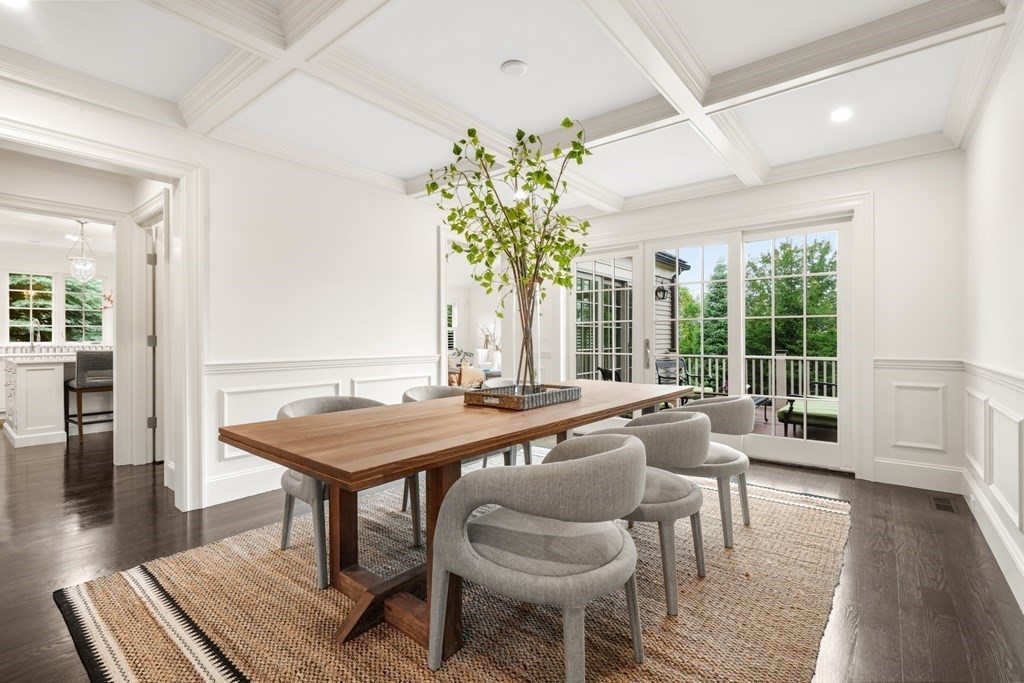 29 Pine Summit Circle, Unit 29 Weston, MA 02493 - Photo 12 of 30 a view of a dining room with furniture window and wooden floor