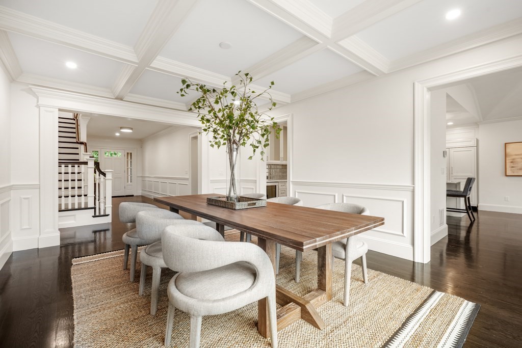 29 Pine Summit Circle, Unit 29 Weston, MA 02493 - Photo 13 of 30 a dining room with furniture and wooden floor