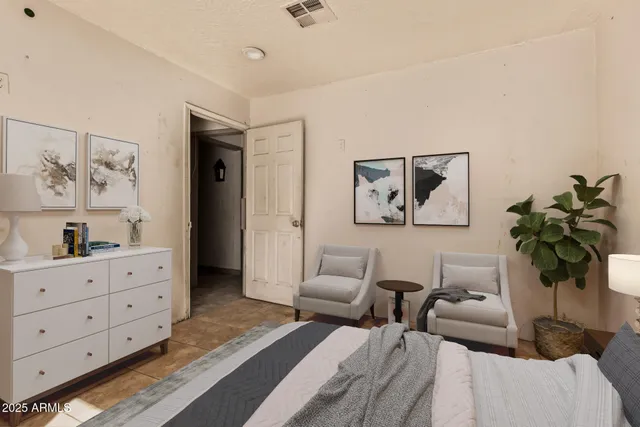 a view of an empty room