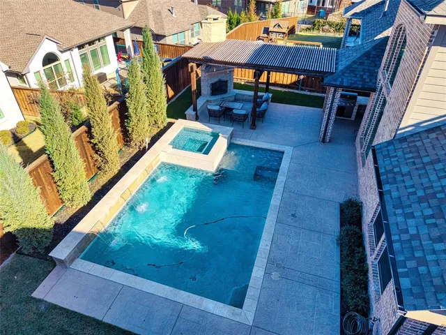 a view of an outdoor space patio and entertaining space