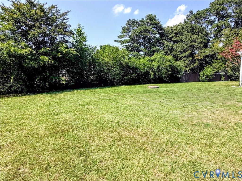 7547 Media Park Road Henrico, VA 23231 - Photo 16 of 21 Side yard. Expansive grassy backyard featuring mat