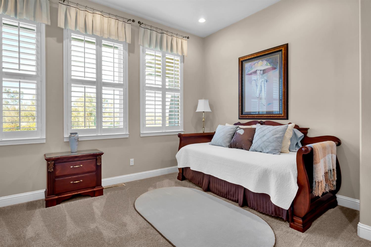 2847 Sierra Vista Road Rescue, CA 95672 - Photo 27 of 69 a bedroom with double bed and window