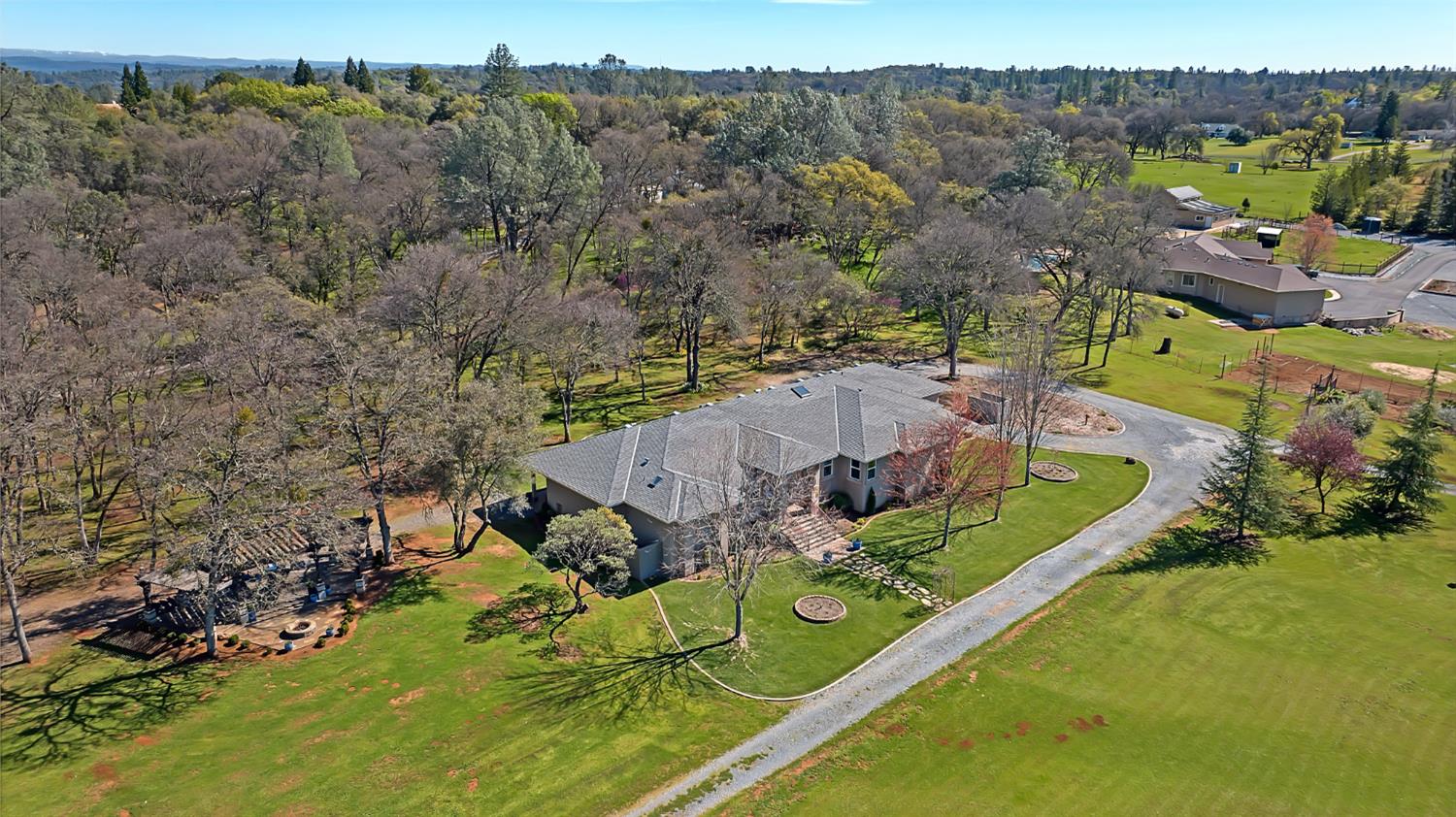 2847 Sierra Vista Road Rescue, CA 95672 - Photo 51 of 69 an aerial view of a house with a garden