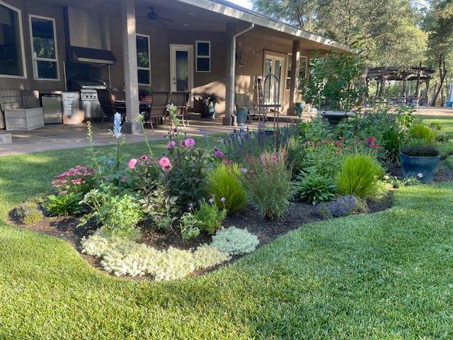 2847 Sierra Vista Road Rescue, CA 95672 - Photo 65 of 69 a view of a house with backyard sitting area and garden