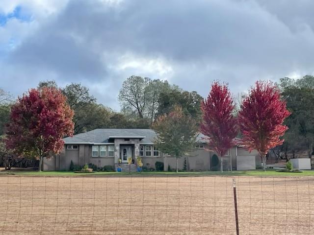 2847 Sierra Vista Road Rescue, CA 95672 - Photo 69 of 69 a front view of a house with a yard and a garage