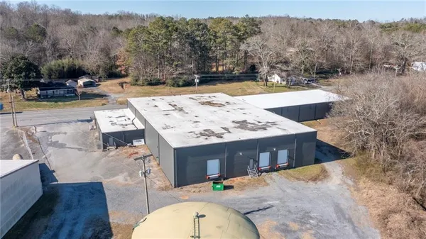 a view of a backyard with a patio and mountain view