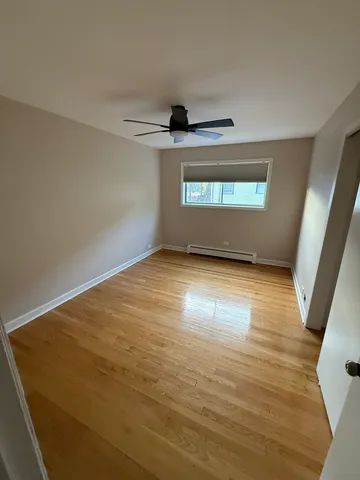a view of room with window and stairs