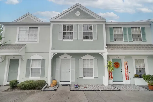 a front view of a house