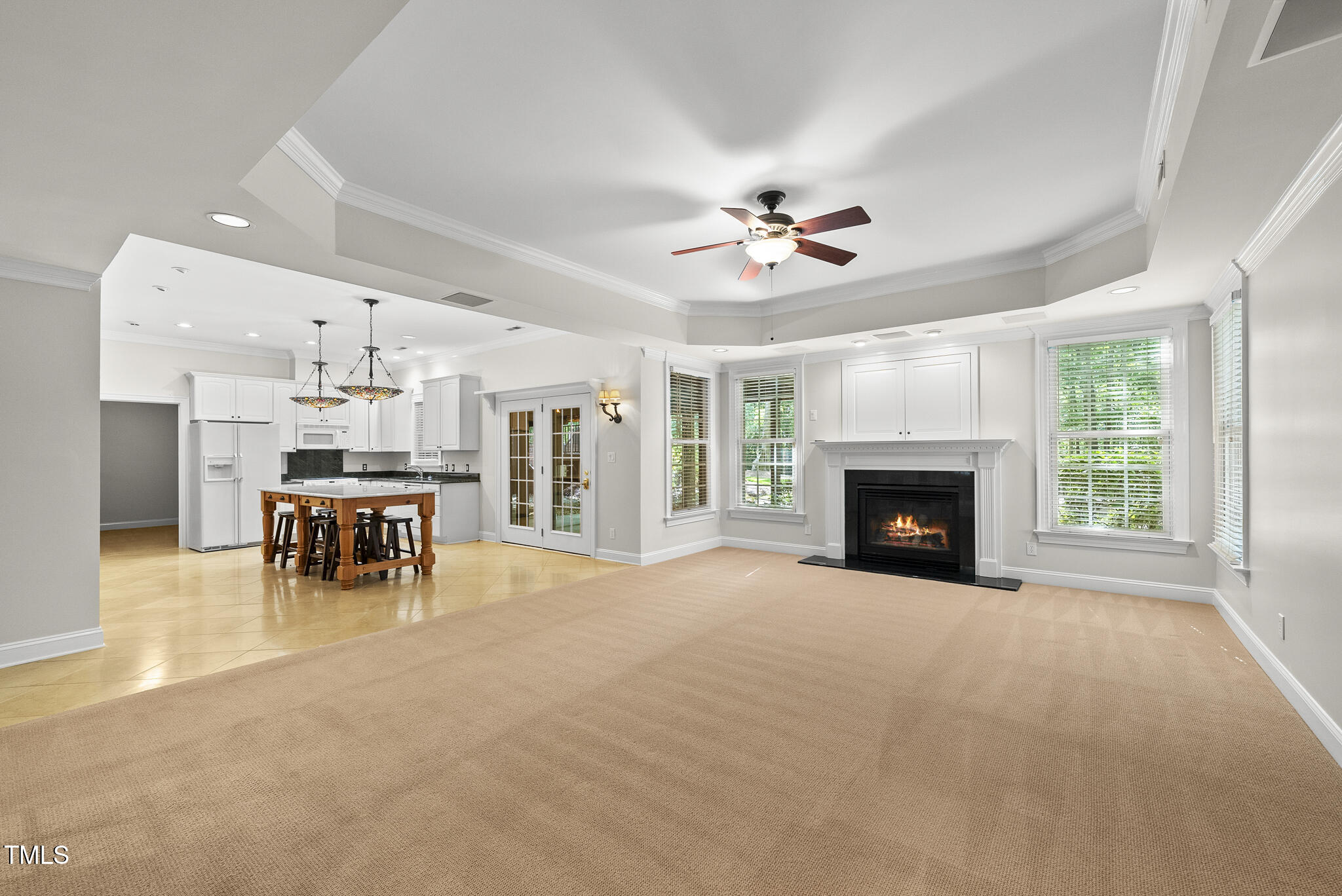 10825 Rondeau Woods Court Raleigh, NC 27614 - Photo 40 of 65 a view of empty room with fireplace and window