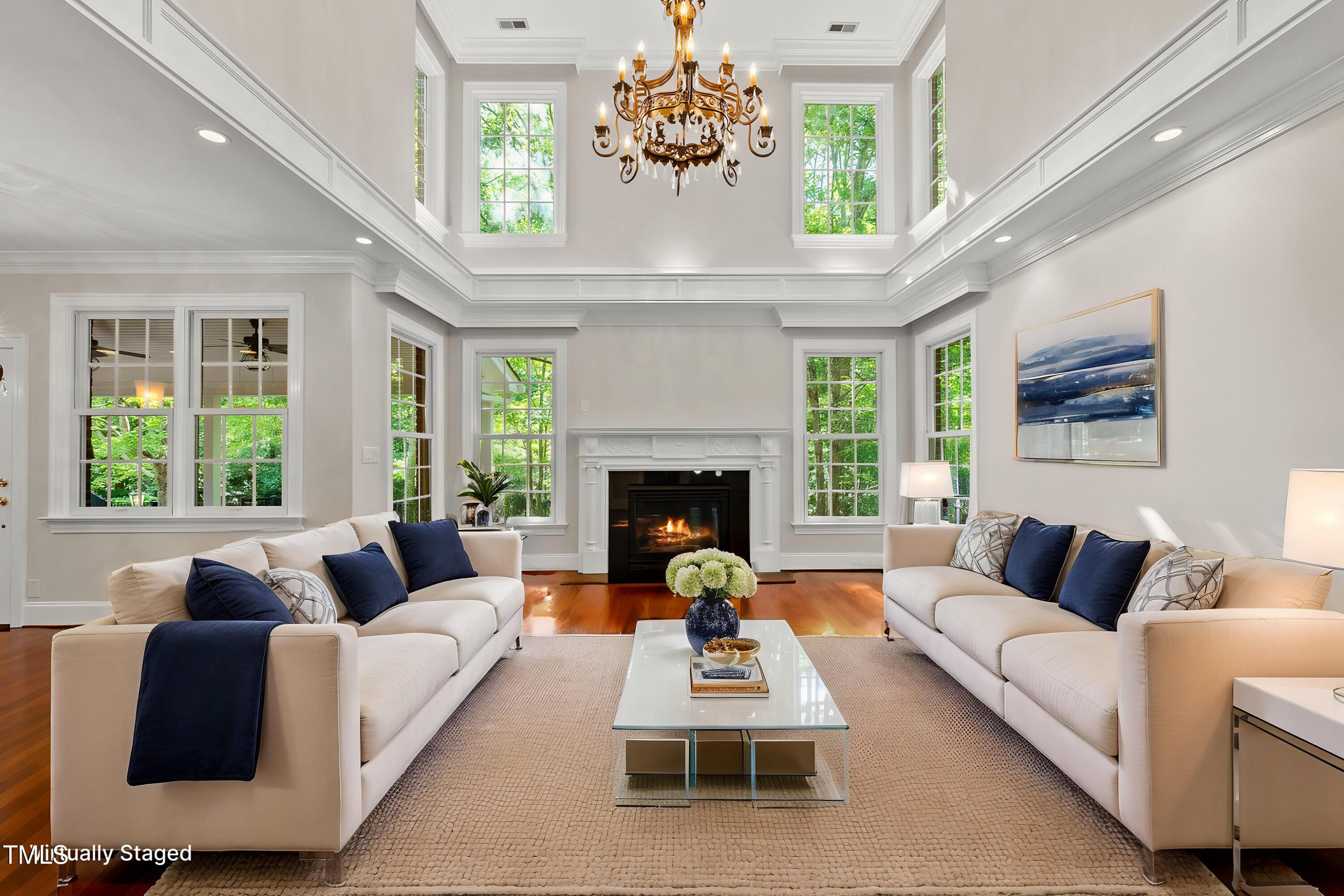 10825 Rondeau Woods Court Raleigh, NC 27614 - Photo 6 of 65 a living room with furniture and a large window